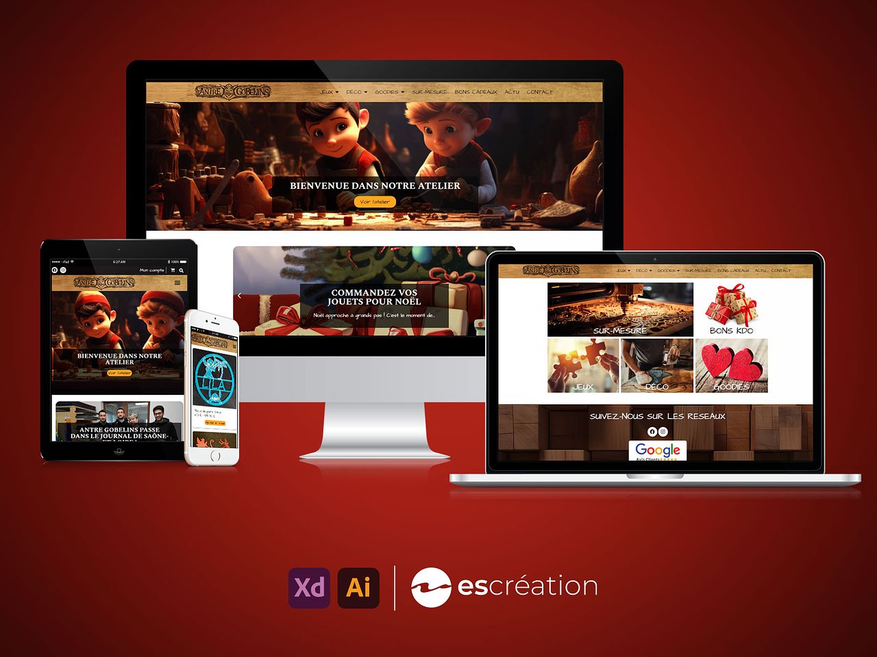 Création du site Antre Gobelins