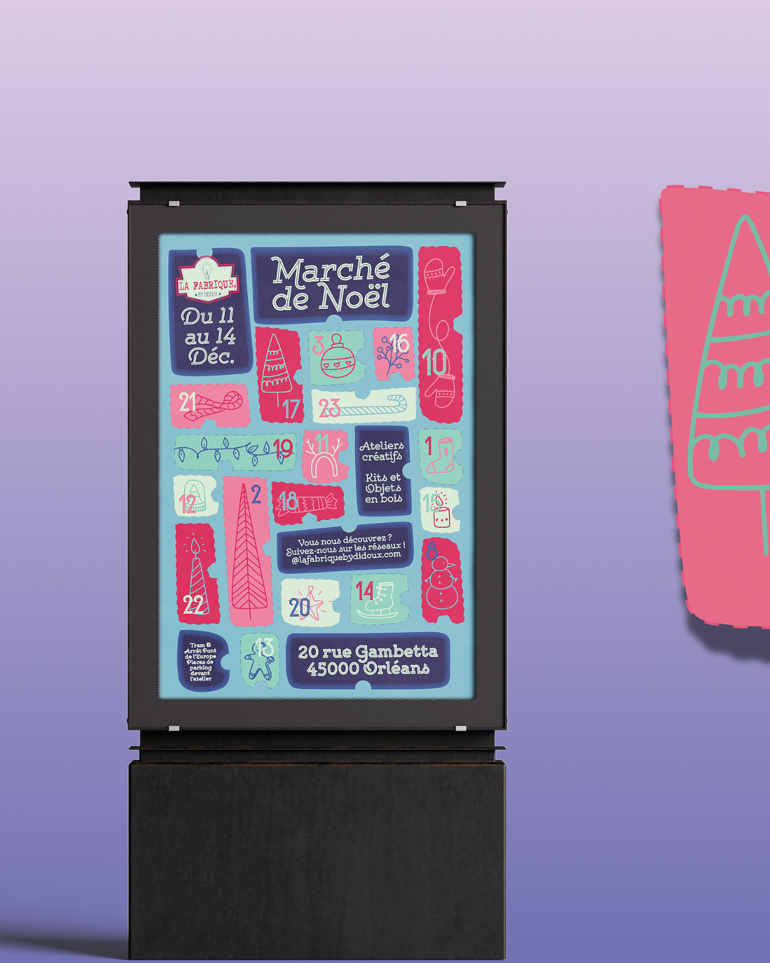 Affiche Marché de Noël