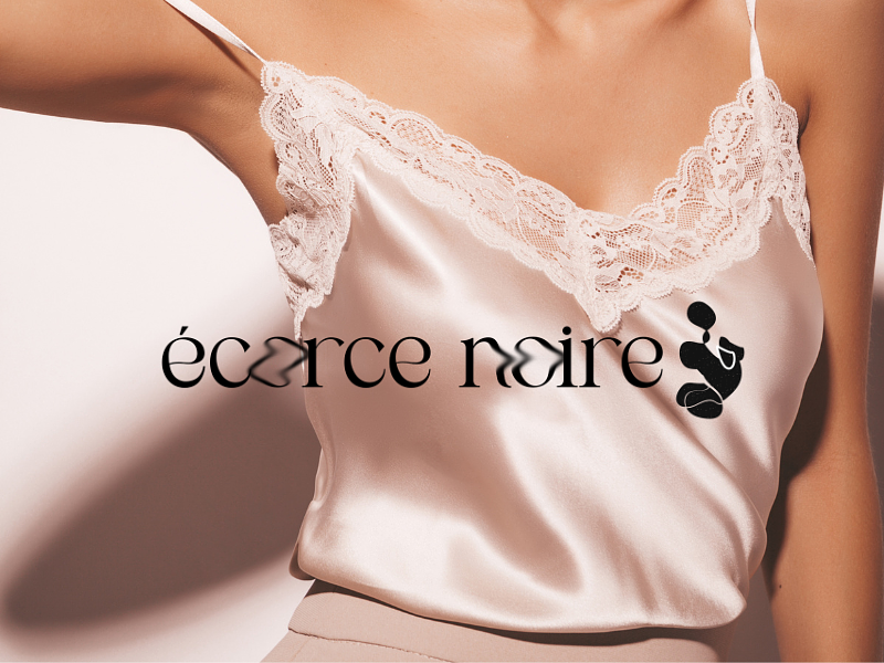 Logo écorce noire - marque de lingerie