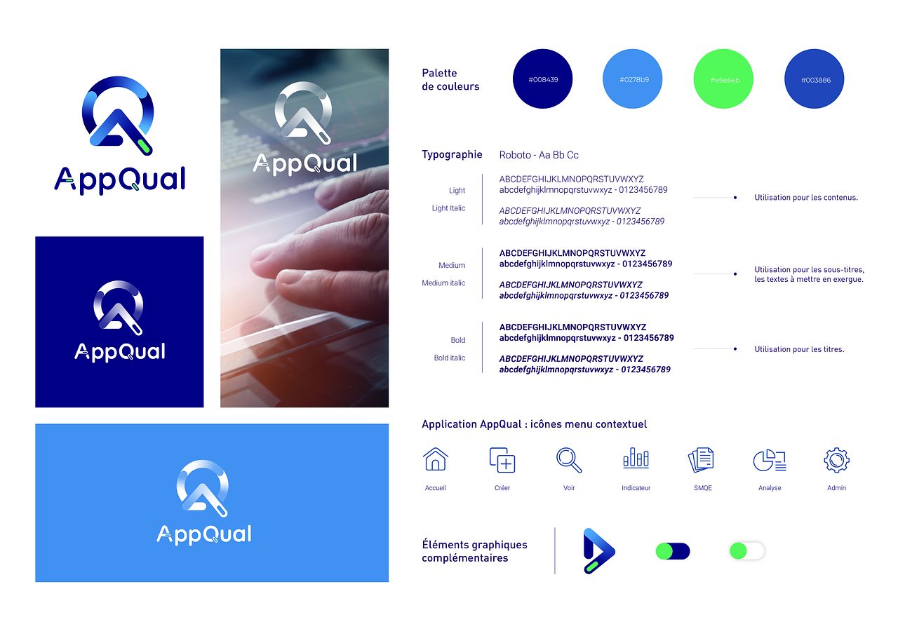 Identité visuelle AppQual