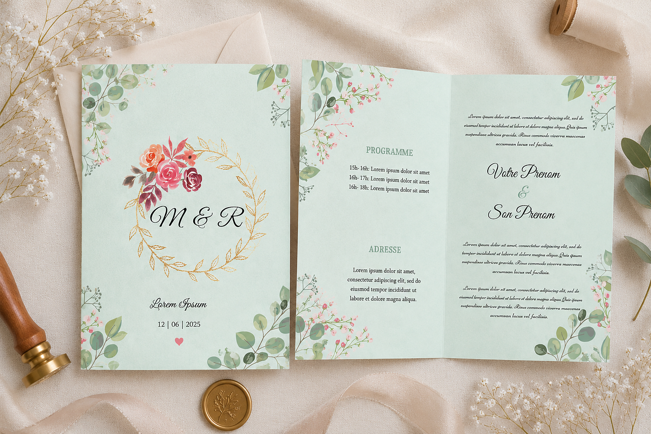 Carton d'invation mariage