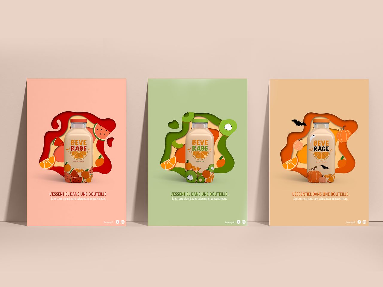 Affiches marque de jus