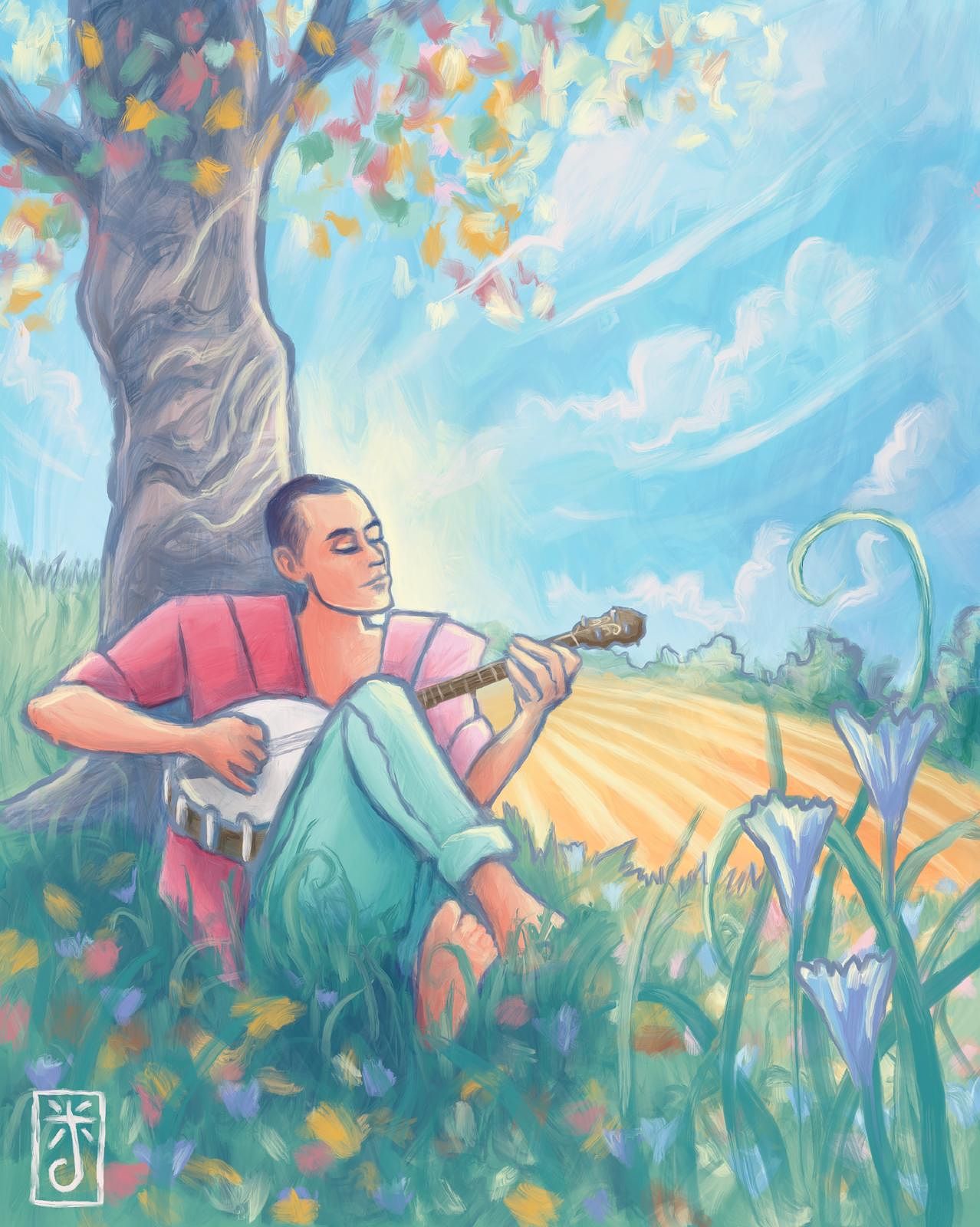 Autoportrait au banjo