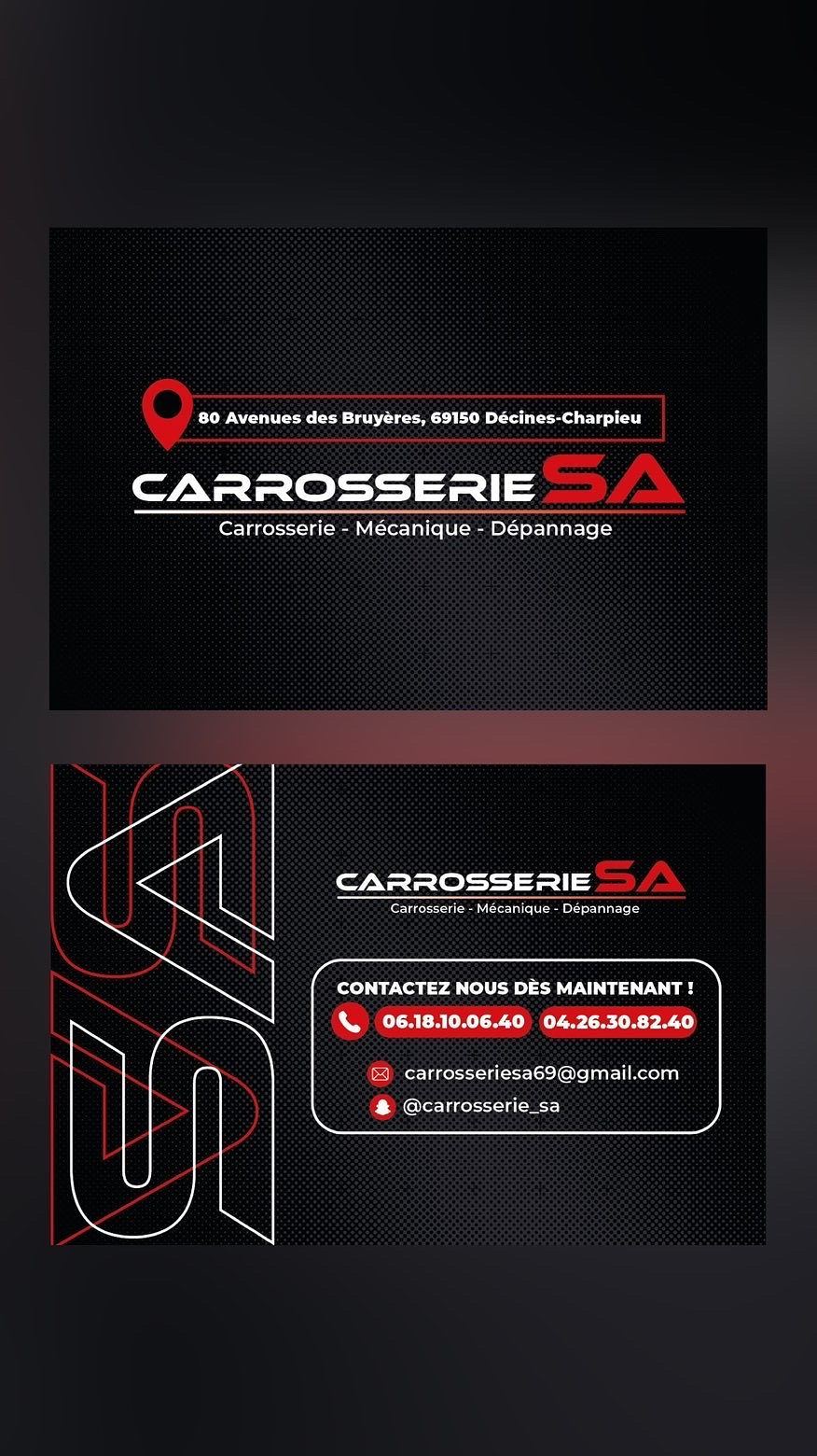 Cartes de visite - Carrossier SA