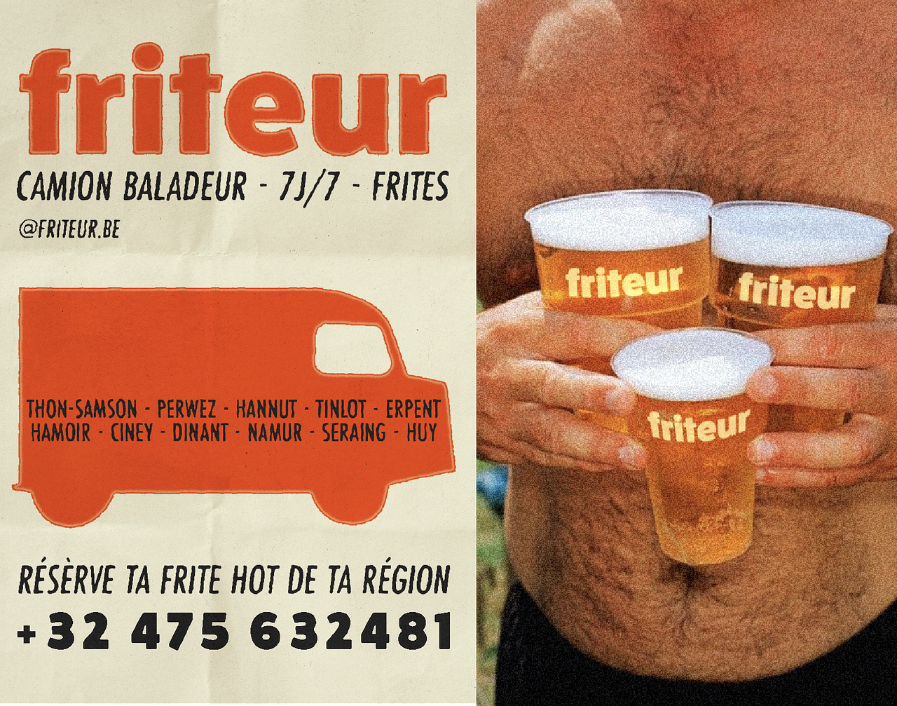 Direction Artistique pour Friteur