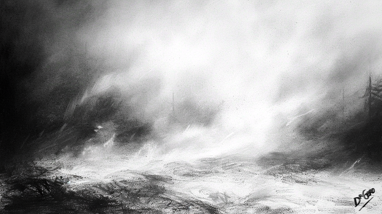 Illustration pastel sèche