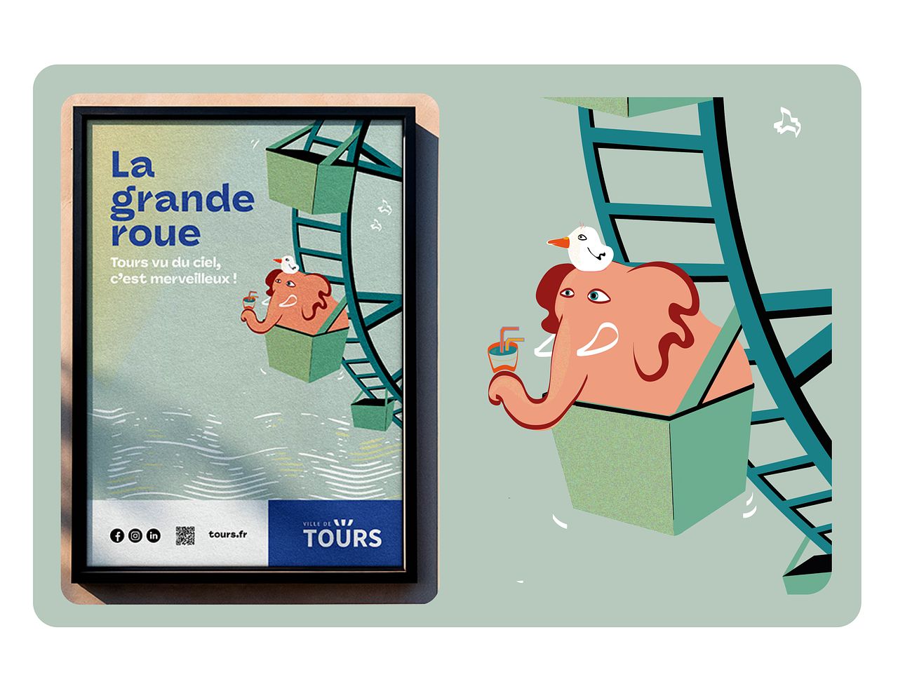 Affiche illustrée