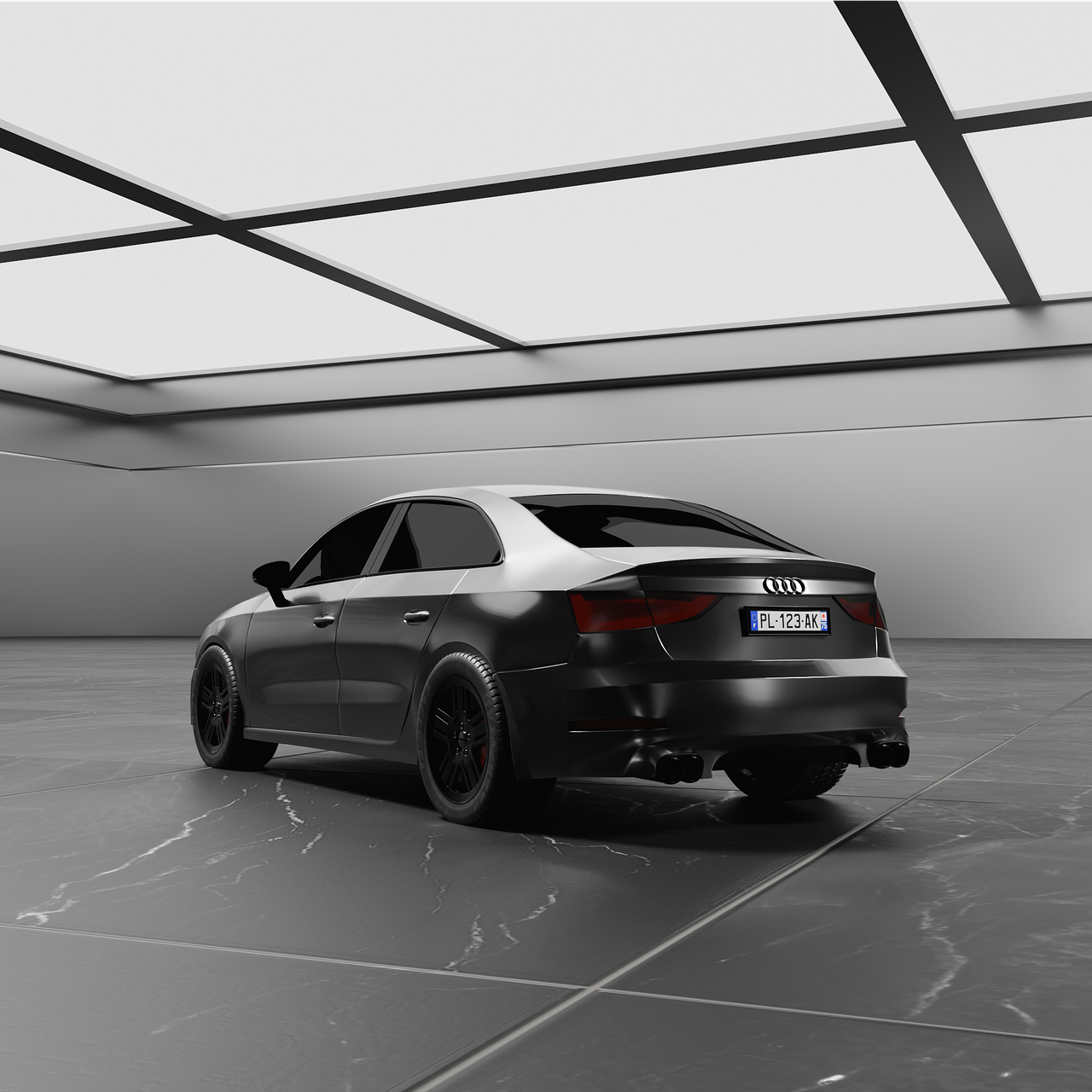 Rendu 3D automobile – visualisation produit