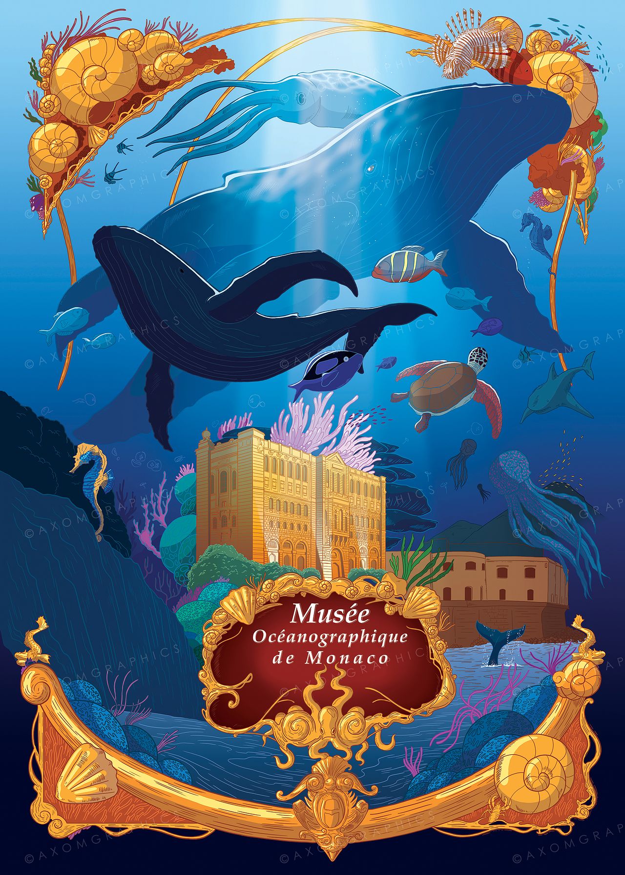 Illustration musée océanographique de Monaco