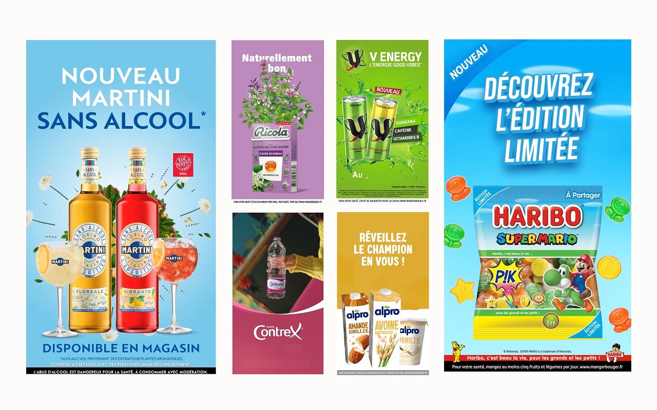 Affiches publicitaires DOOH