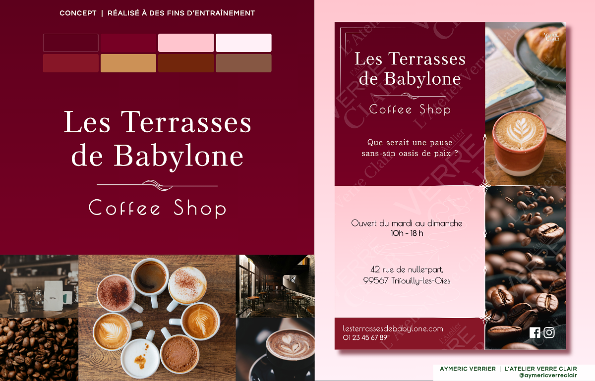 Babylone (Coffee shop) - Identité graphique
