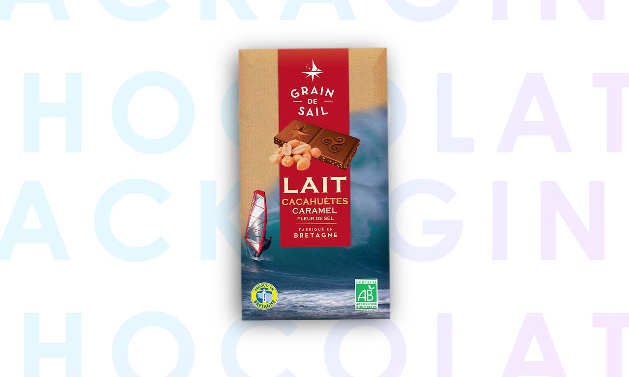 Tablette Lait Cacahuète Caramel