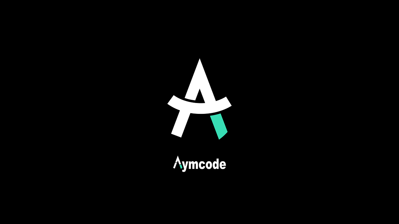 Logo Aymcode – Identité visuelle tech & minimalist