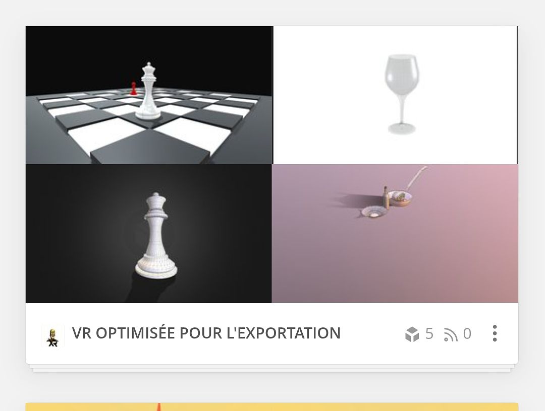VR optimisé [ Sketchfab album]