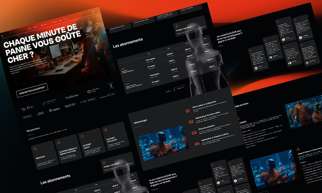 NUKLEAR - Refonte UX/UI Design