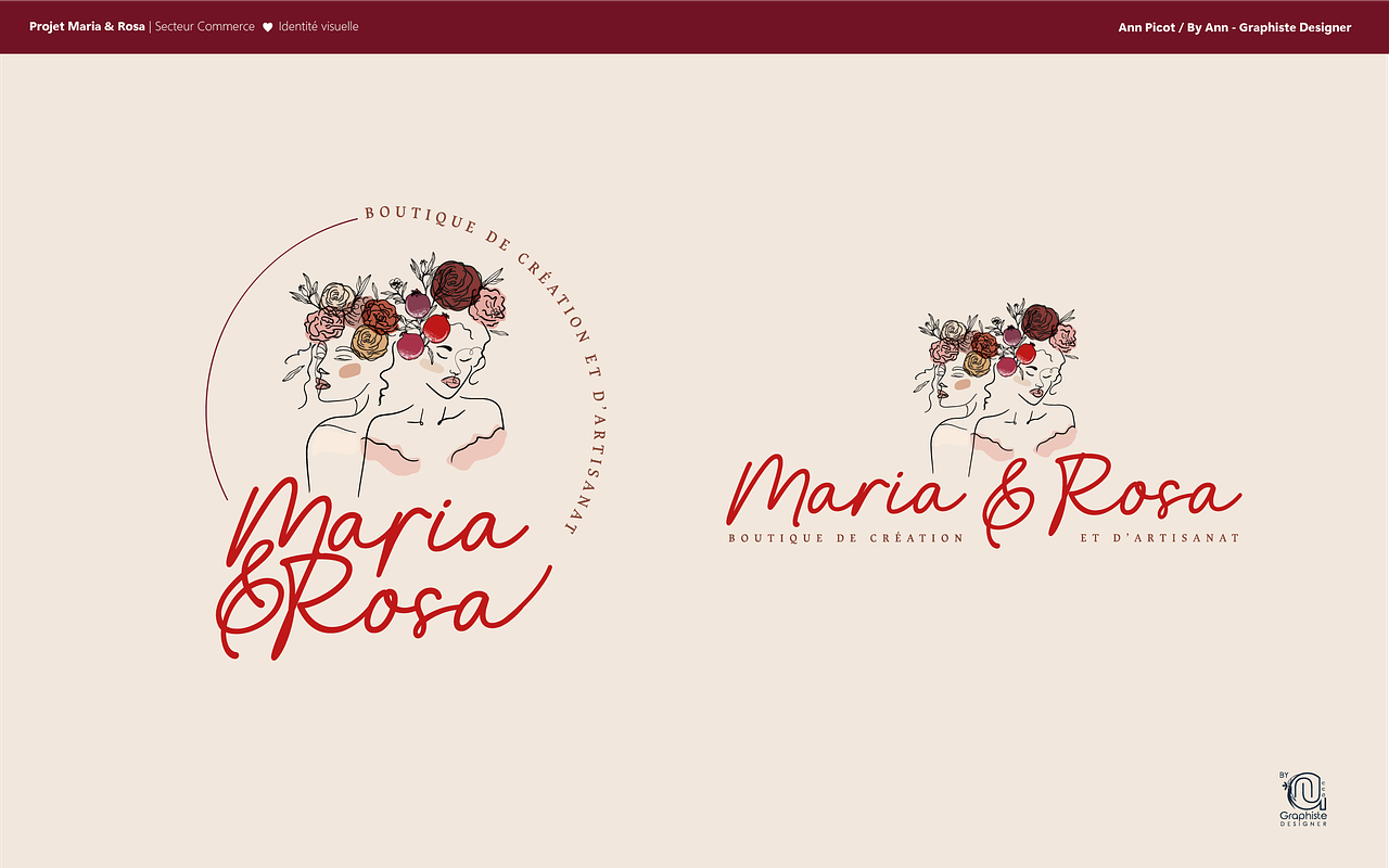 Maria & Rosa - Identité de marque complète