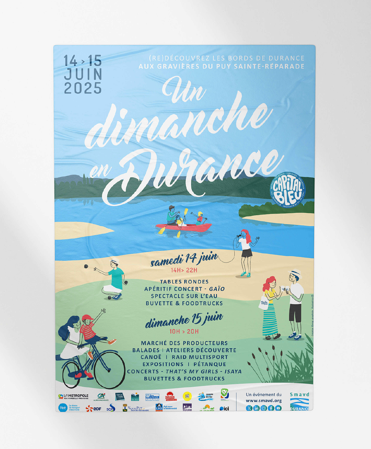 Affiche illustrée pour événement