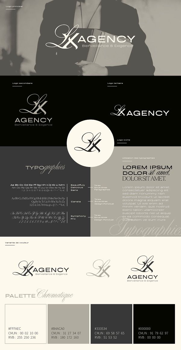 Identité visuelle LX Agency