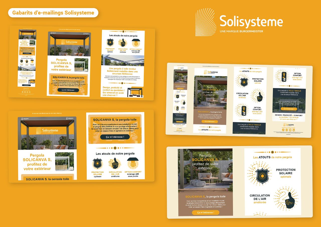 Gabarits e-mailings de Solisysteme