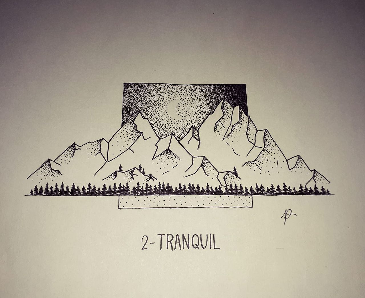 Tranquil - Inktober
