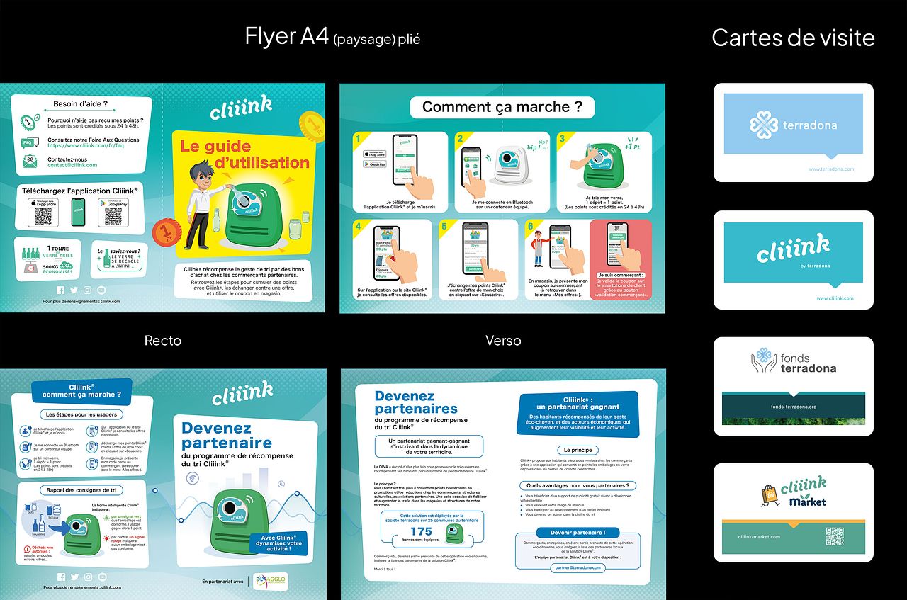 Flyers - Dépliants - Cartes de visite