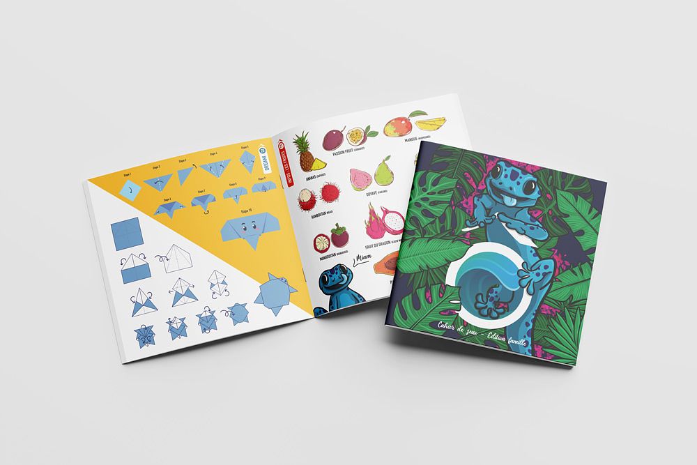 Design Cahier de jeux vacances
