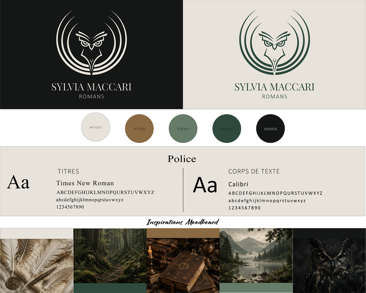 Charte graphique – Sylvia Maccari