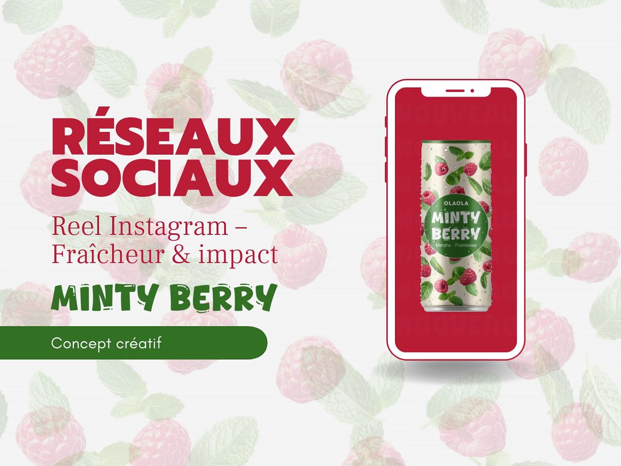Minty Berry – Concept réseaux sociaux