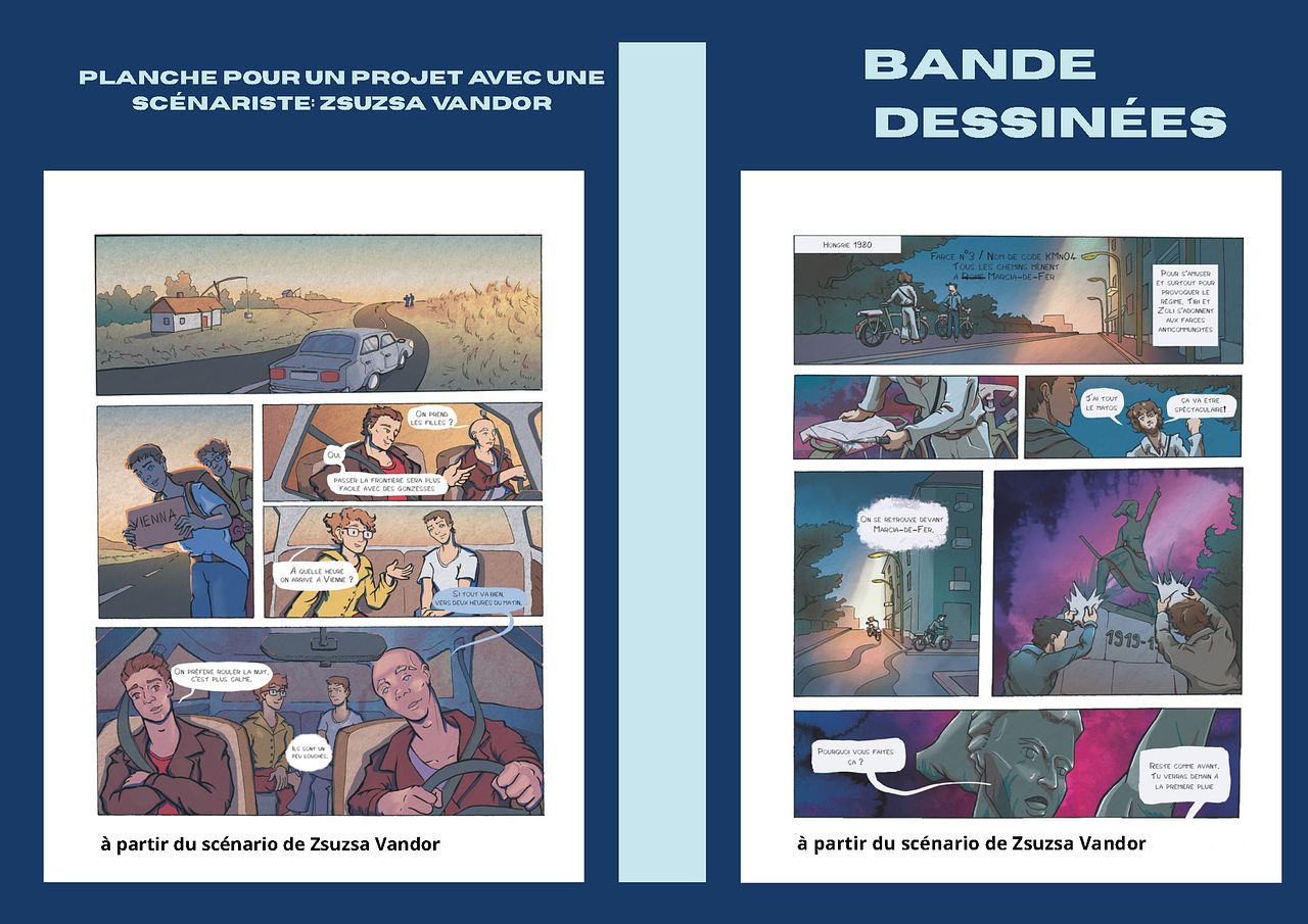 Bande dessiné avec zsuzsa Vandor