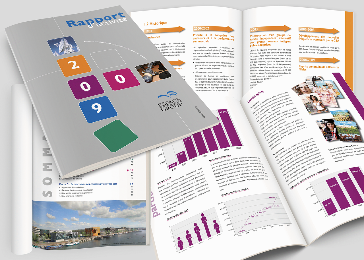 Rapport d’activité Espace Group – mise en page