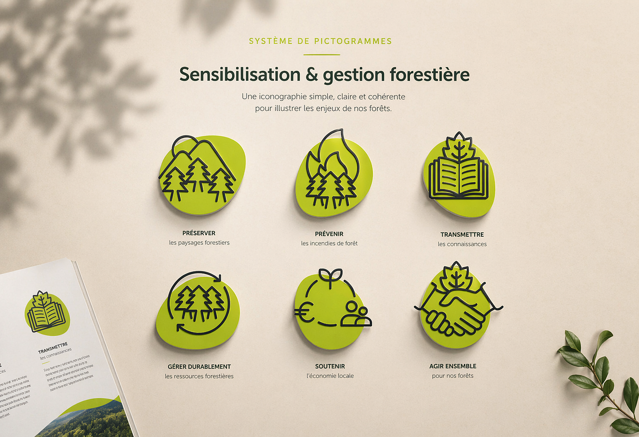 Pictos risques incendie Luberon