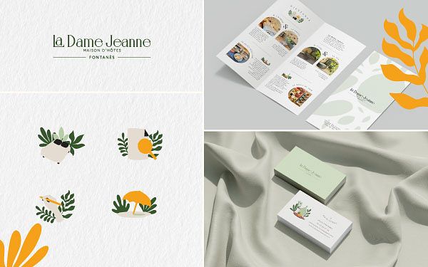 Identité visuelle |Chambre d'hôtes, La Dame Jeanne