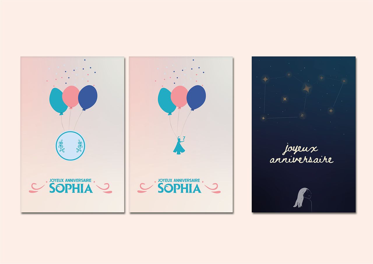 Cartes anniversaire personnalisées
