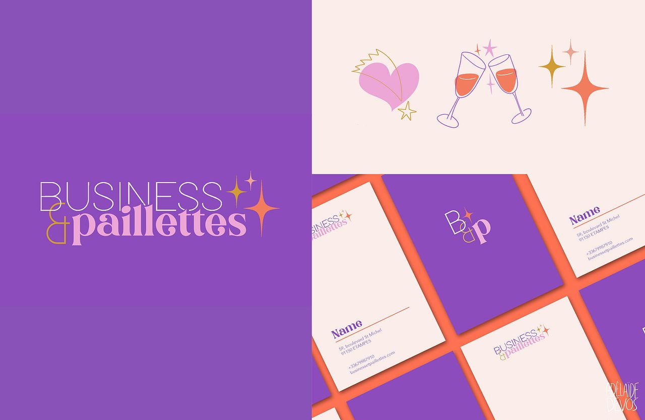 Identité visuelle Business & Paillettes