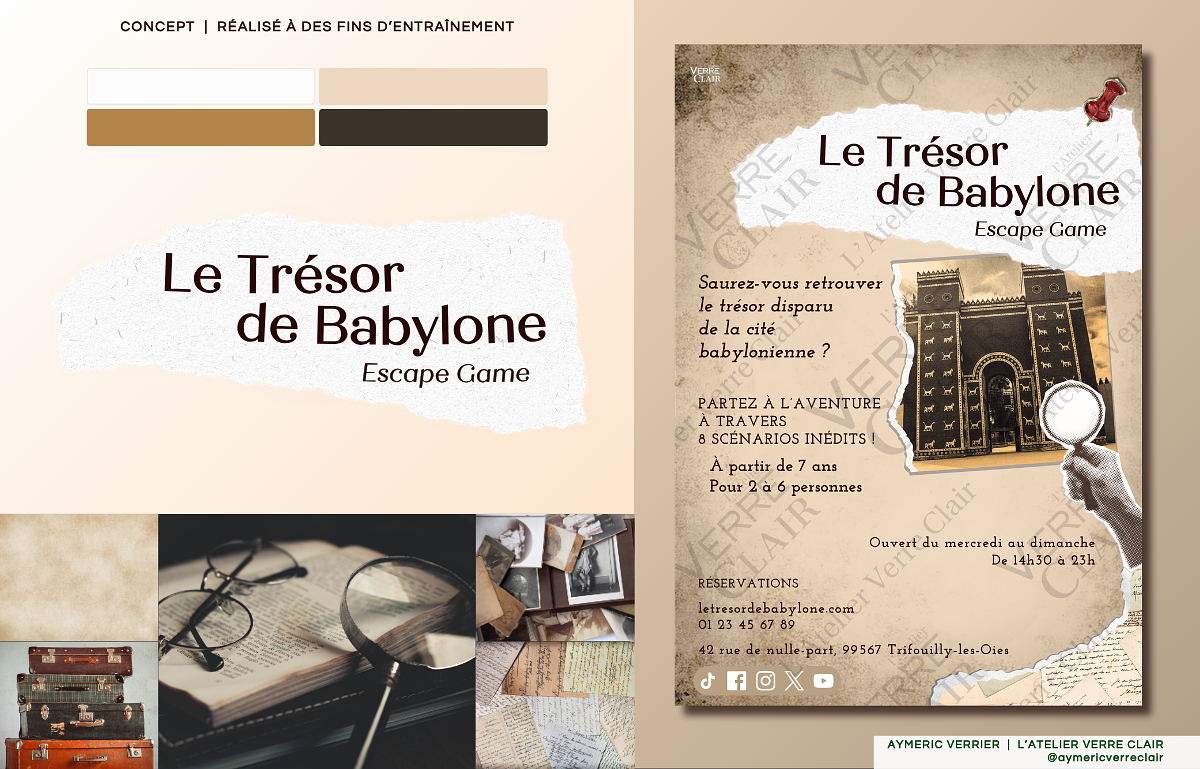 Babylone (Escape game) - Identité graphique