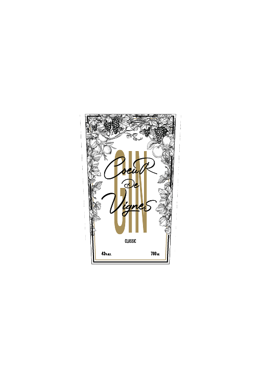 Etiquette Bouteille Gin