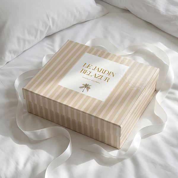 Création d'un coffret cadeau d'un hôtel de luxe