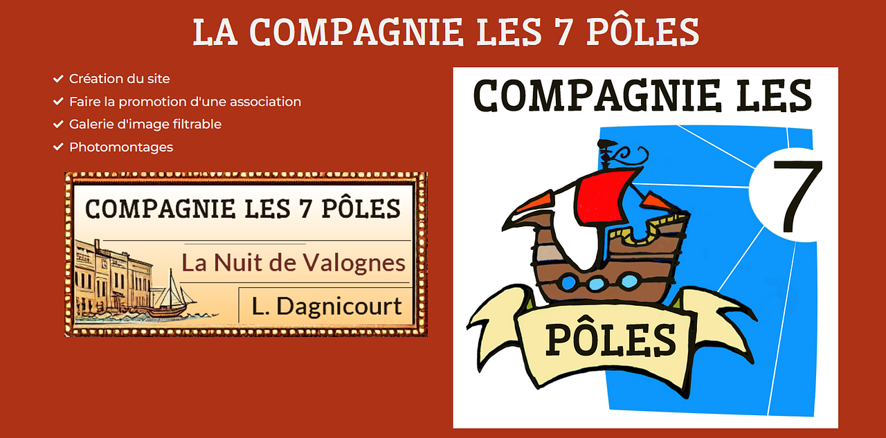 Site web présentation d'une compagnie de théâtre