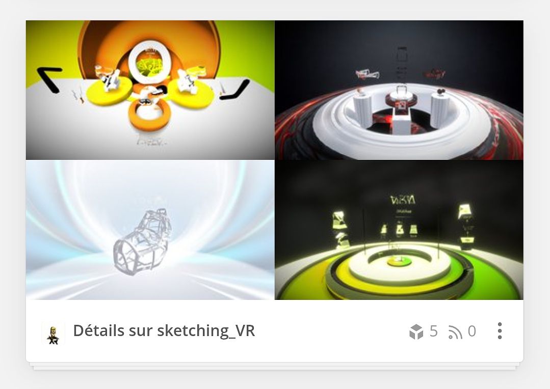 Visual  produit sketch _itérations VR