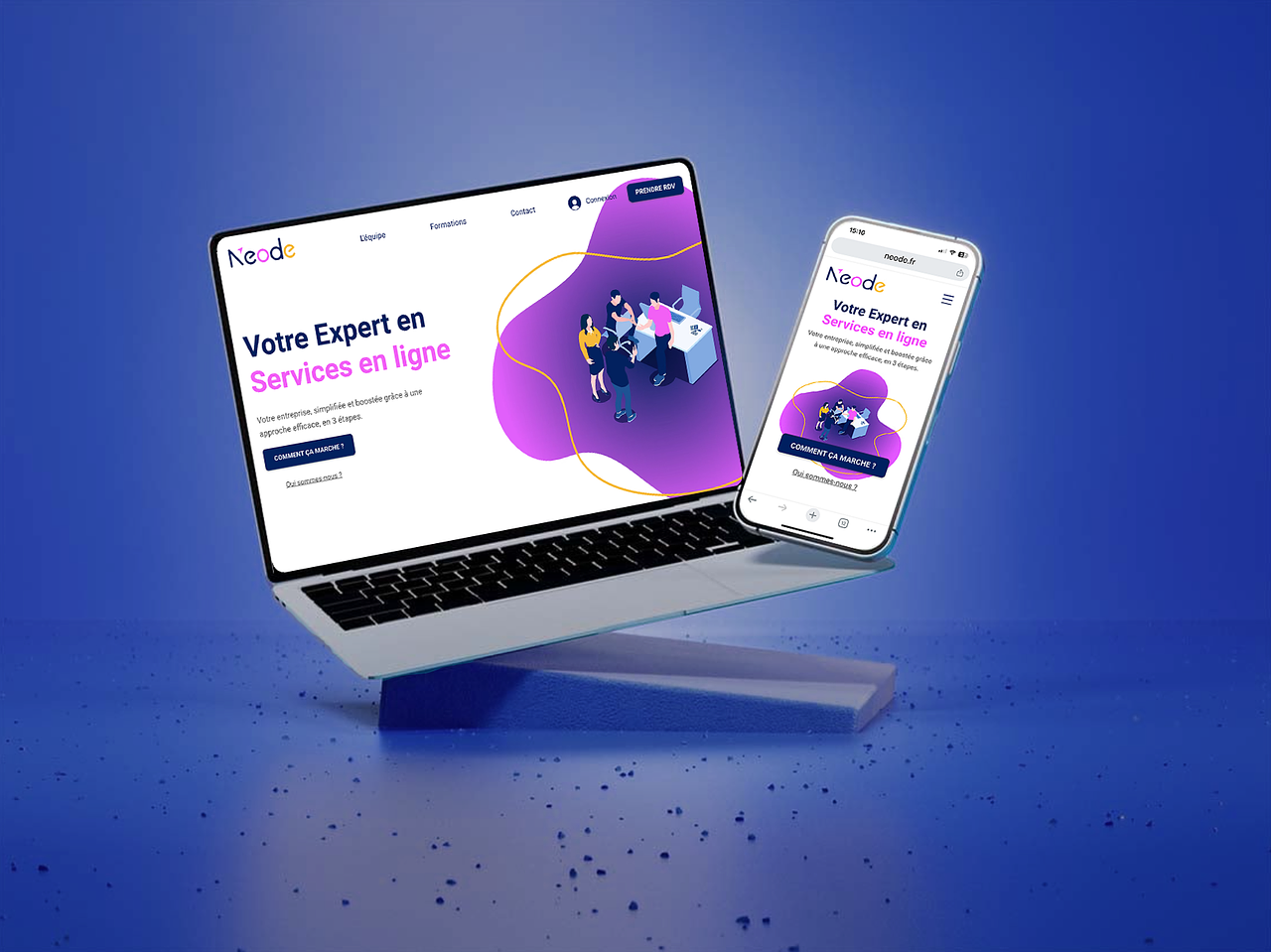 Création d'un univers startup digitale