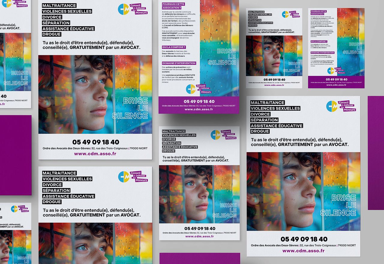 Flyer A5 recto/verso et affiche A3 – CDM