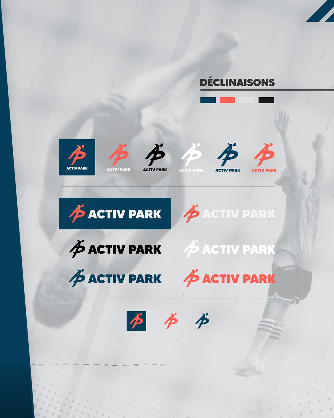 Logo & identité visuelle – Activ Park (trampo park