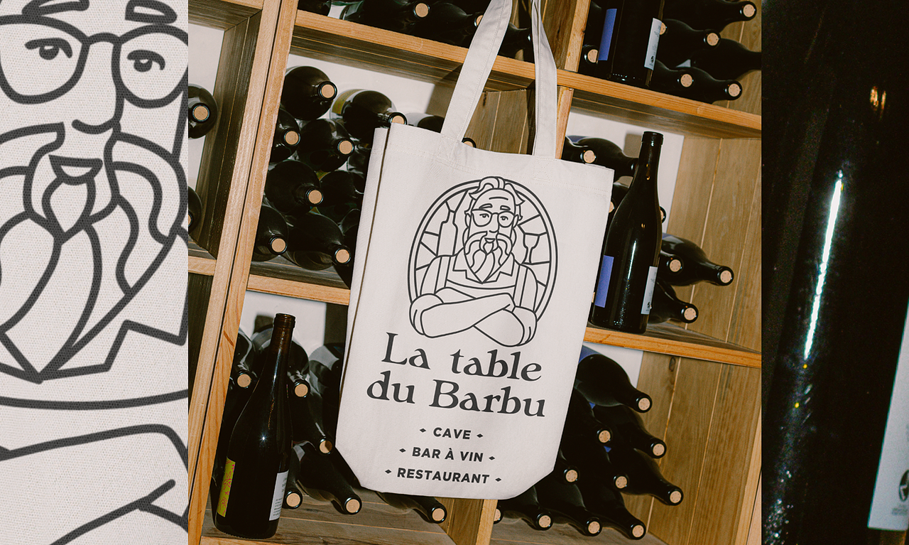 Logo cave, bar à vin- restaurant