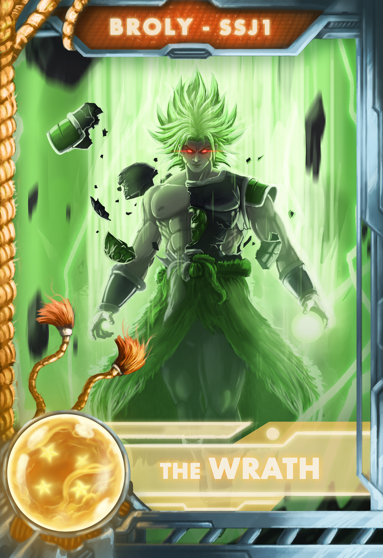 Broly – Realistic Fanart Illustration (Card Game)