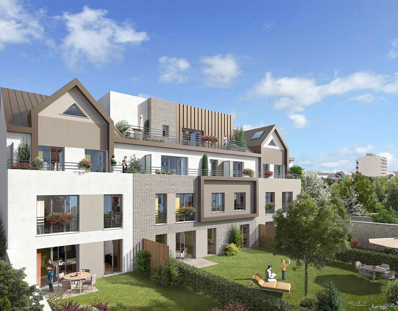 Houilles - Extérieur Jardin