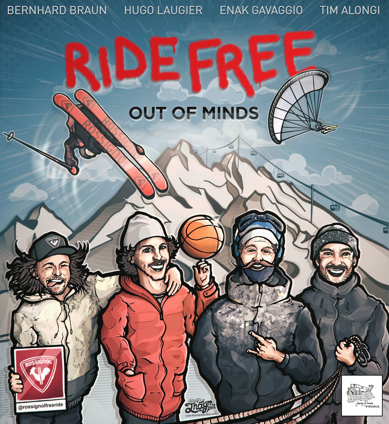 Affiche film "Ride Free - Out of minds" /Rossignol
