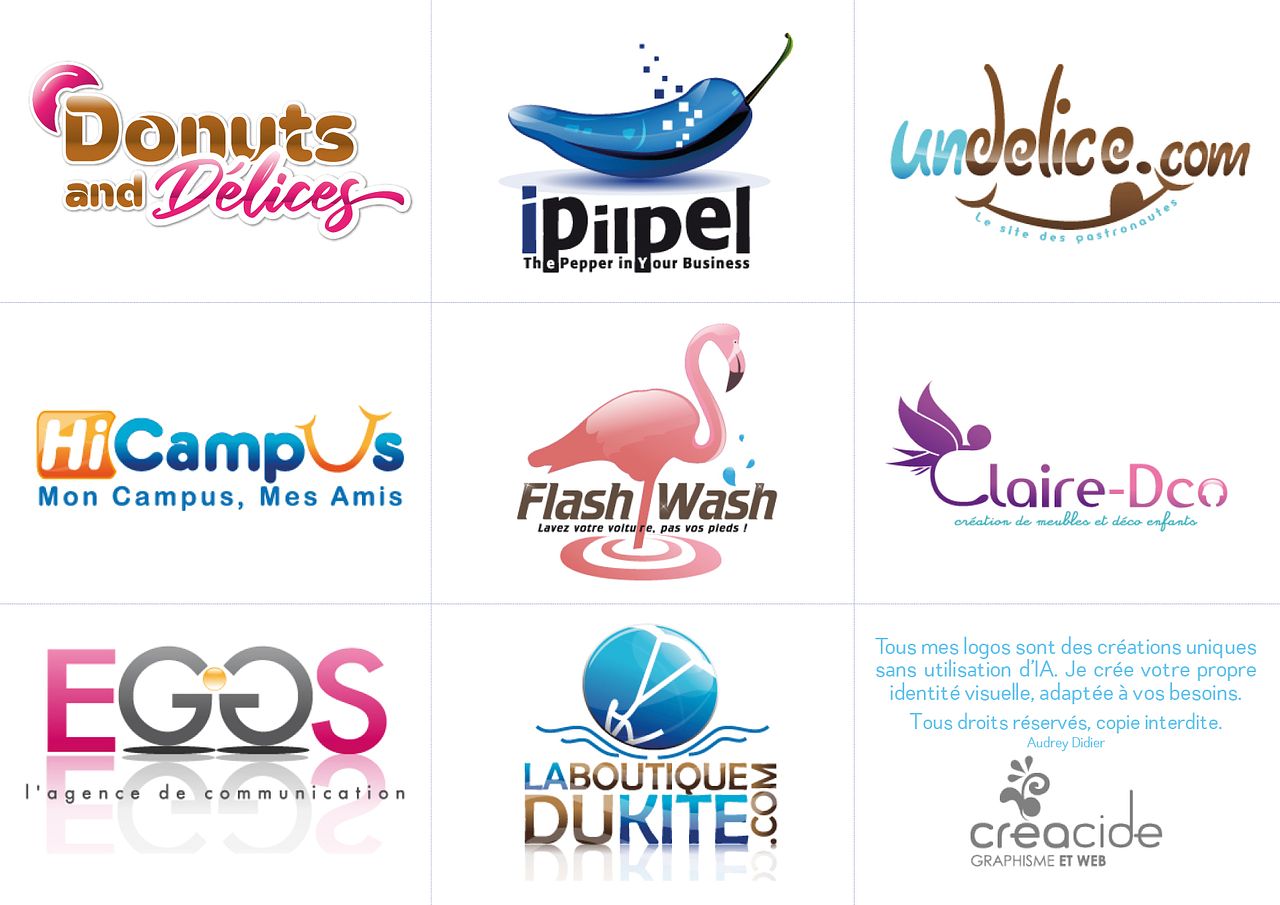 Planches de Logos avec effets